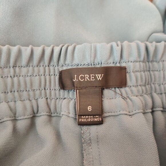 J Crew Reese Pull-On Crepe Pants Pockets Elastic Waist Tulip Hem - Picture 7 of 8